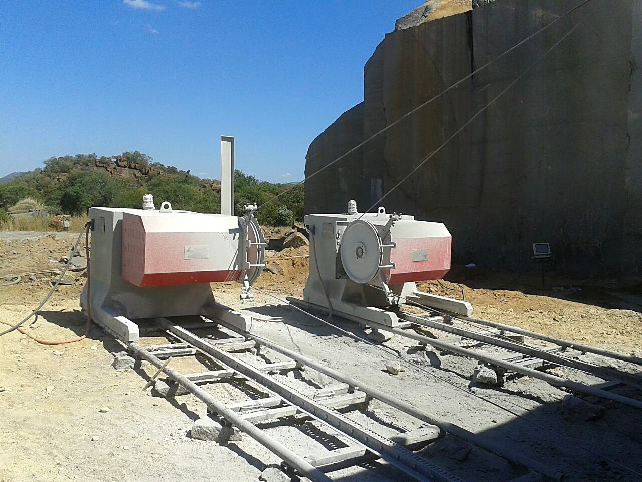 Wire Saw Machine at Rustenburg Quarry