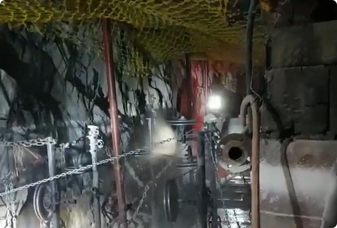 Underground gold mine in South Africa